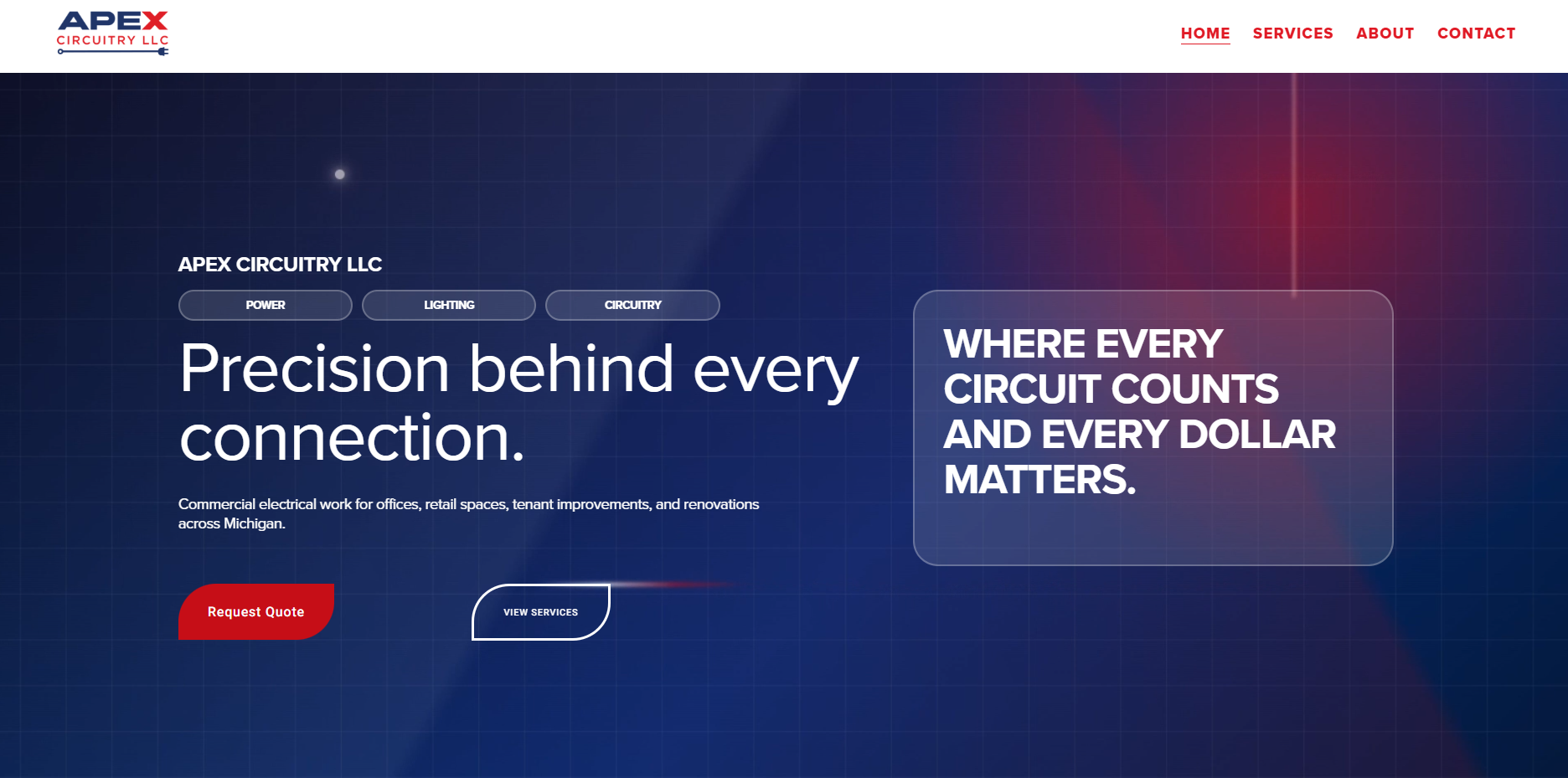 Apex Circuitry website preview