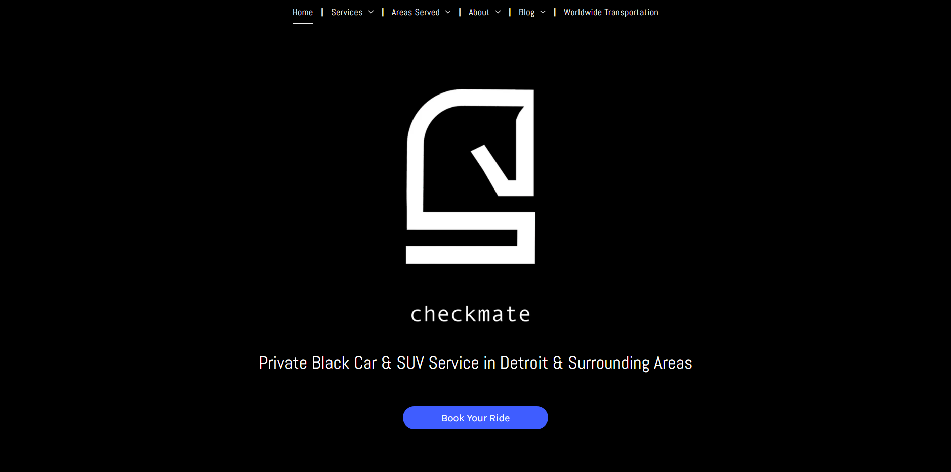 Checkmate Limo website preview
